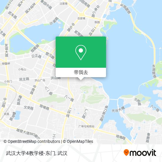 武汉大学4教学楼-东门地图