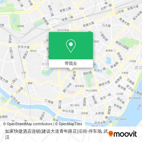 如家快捷酒店连锁(建设大道青年路店)沿街-停车场地图