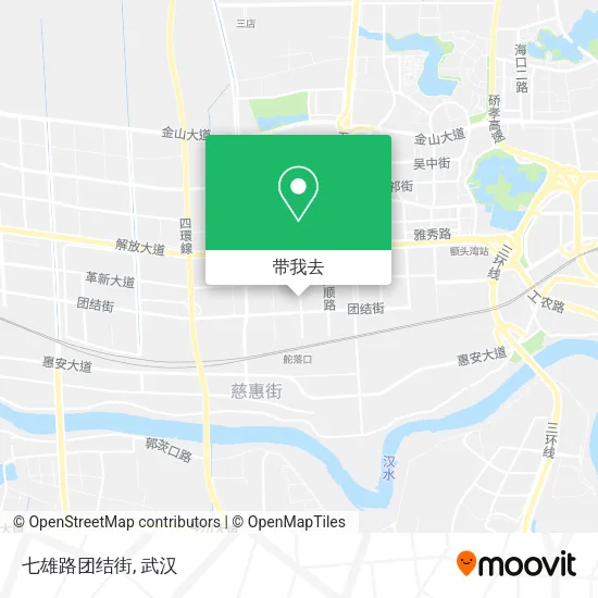 七雄路团结街地图