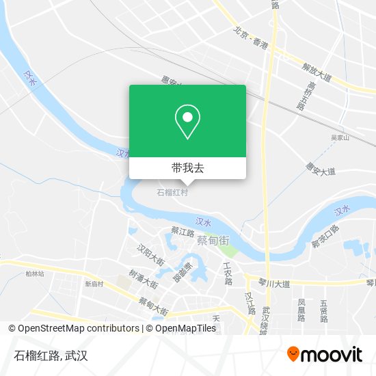 石榴红路地图