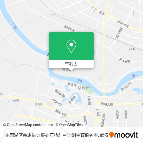 东西湖区慈惠街办事处石榴红村计划生育服务室地图