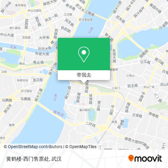 黄鹤楼-西门售票处地图