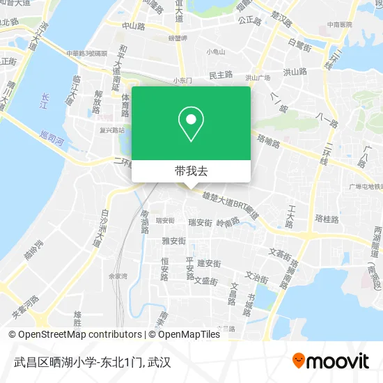 武昌区晒湖小学-东北1门地图