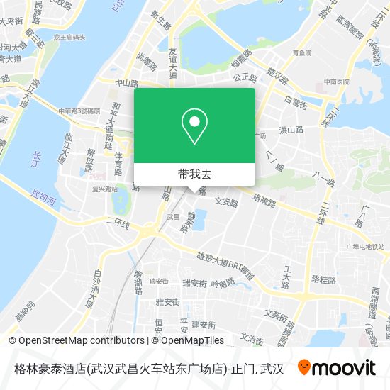 格林豪泰酒店(武汉武昌火车站东广场店)-正门地图