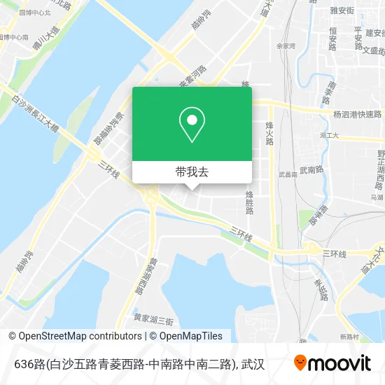 636路(白沙五路青菱西路-中南路中南二路)地图