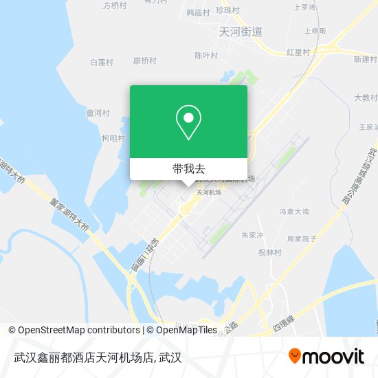 武汉鑫丽都酒店天河机场店地图