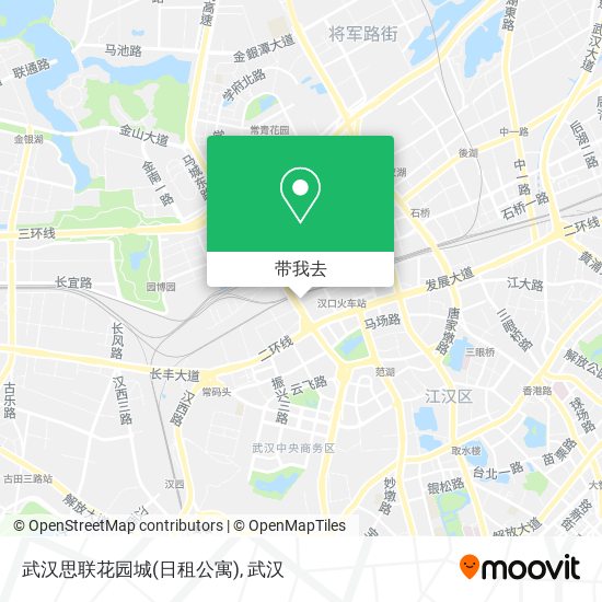 武汉思联花园城(日租公寓)地图
