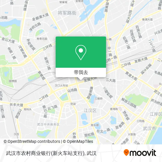 武汉市农村商业银行(新火车站支行)地图