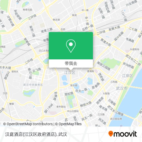 汉庭酒店(江汉区政府酒店)地图