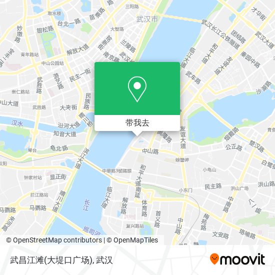 武昌江滩(大堤口广场)地图