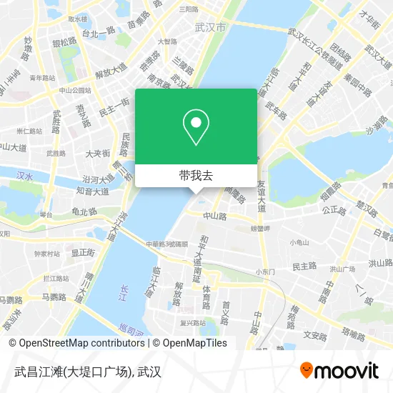 武昌江滩(大堤口广场)地图