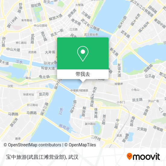 宝中旅游(武昌江滩营业部)地图