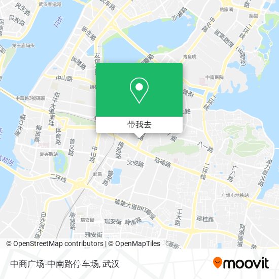 中商广场-中南路停车场地图