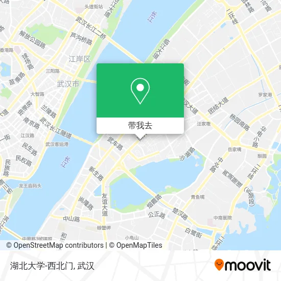 湖北大学-西北门地图
