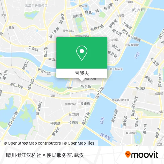 晴川街江汉桥社区便民服务室地图