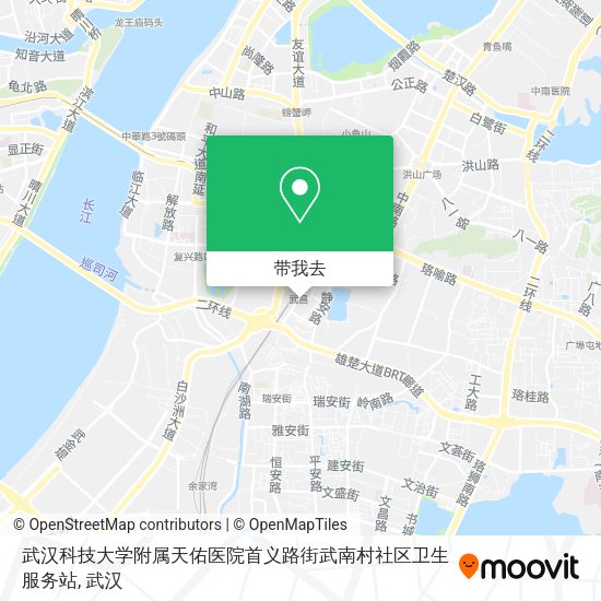 武汉科技大学附属天佑医院首义路街武南村社区卫生服务站地图