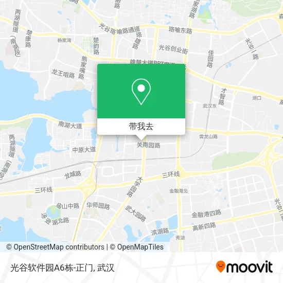 光谷软件园A6栋-正门地图