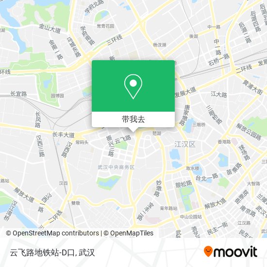 云飞路地铁站-D口地图