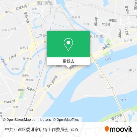 中共江岸区委谌家矶街工作委员会地图