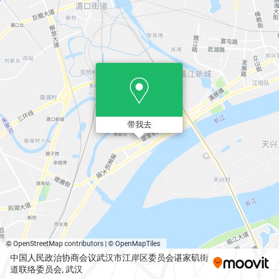 中国人民政治协商会议武汉市江岸区委员会谌家矶街道联络委员会地图