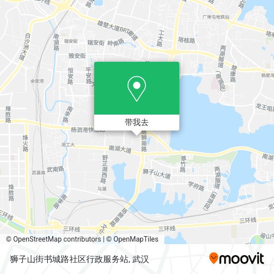 狮子山街书城路社区行政服务站地图