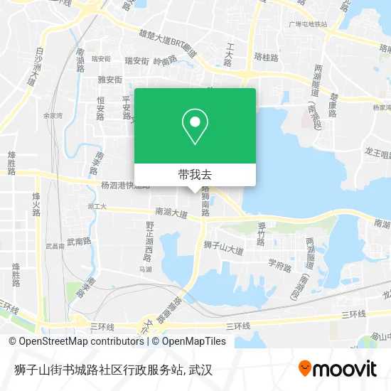 狮子山街书城路社区行政服务站地图