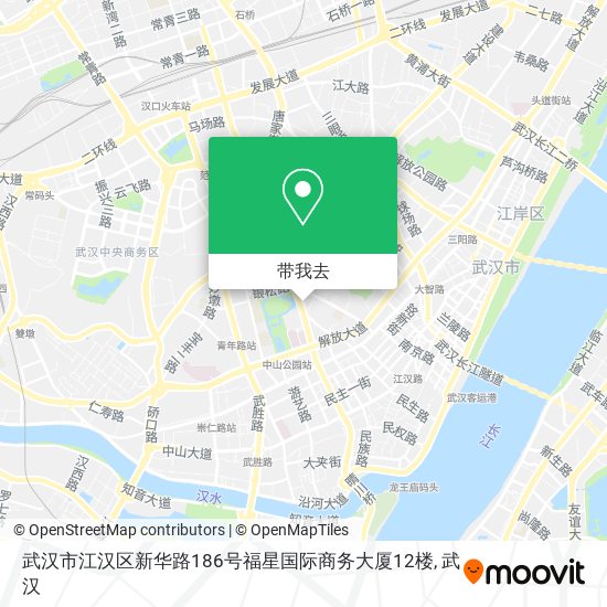 武汉市江汉区新华路186号福星国际商务大厦12楼地图