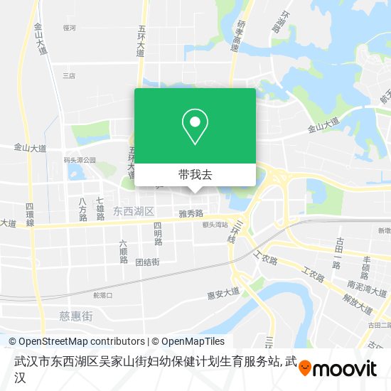 武汉市东西湖区吴家山街妇幼保健计划生育服务站地图