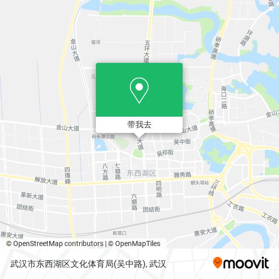 武汉市东西湖区文化体育局(吴中路)地图