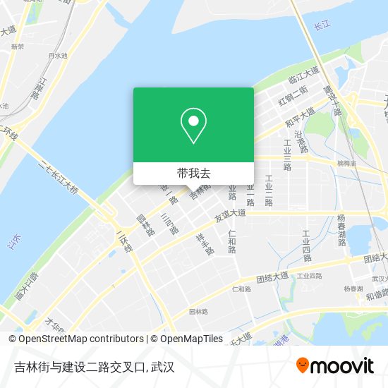 吉林街与建设二路交叉口地图