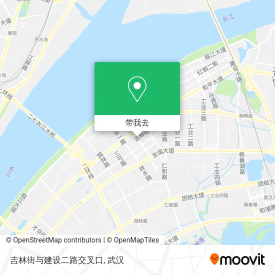吉林街与建设二路交叉口地图