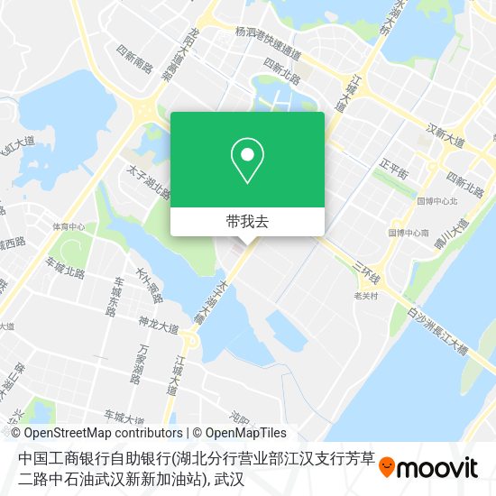 中国工商银行自助银行(湖北分行营业部江汉支行芳草二路中石油武汉新新加油站)地图