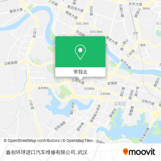 鑫创环球进口汽车维修有限公司地图
