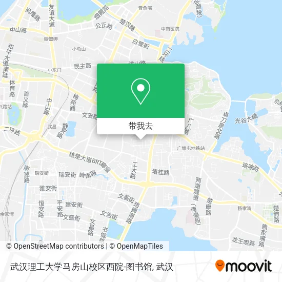 武汉理工大学马房山校区西院-图书馆地图