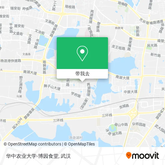 华中农业大学-博园食堂地图
