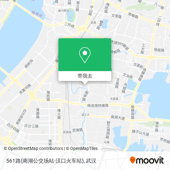 561路(南湖公交场站-汉口火车站)地图