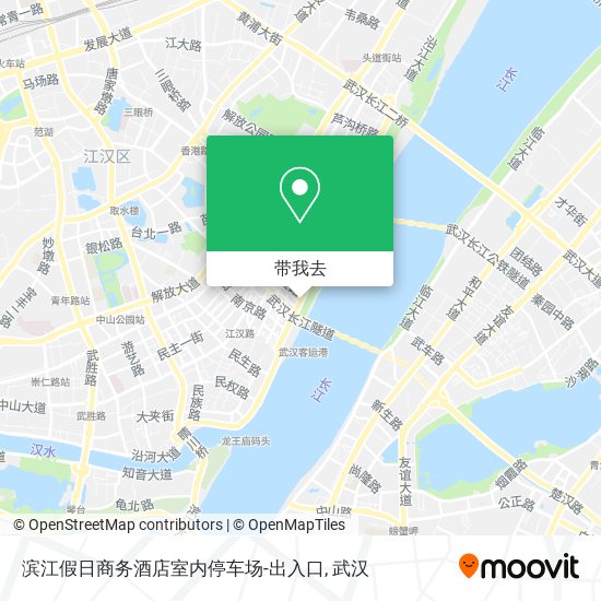 滨江假日商务酒店室内停车场-出入口地图