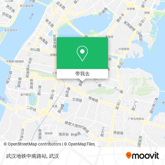 武汉地铁中南路站地图