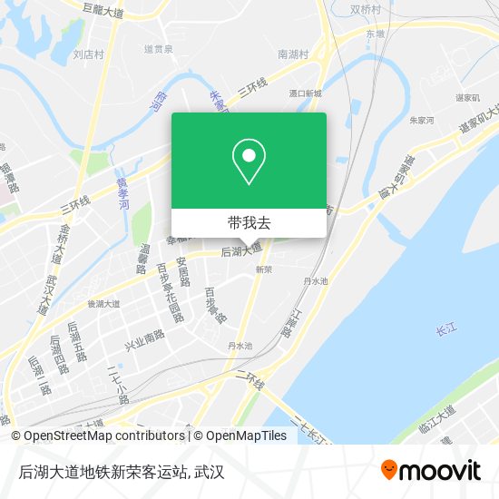 后湖大道地铁新荣客运站地图
