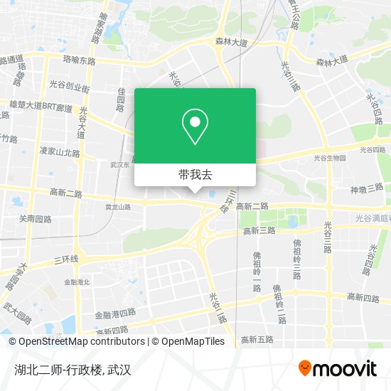 湖北二师-行政楼地图