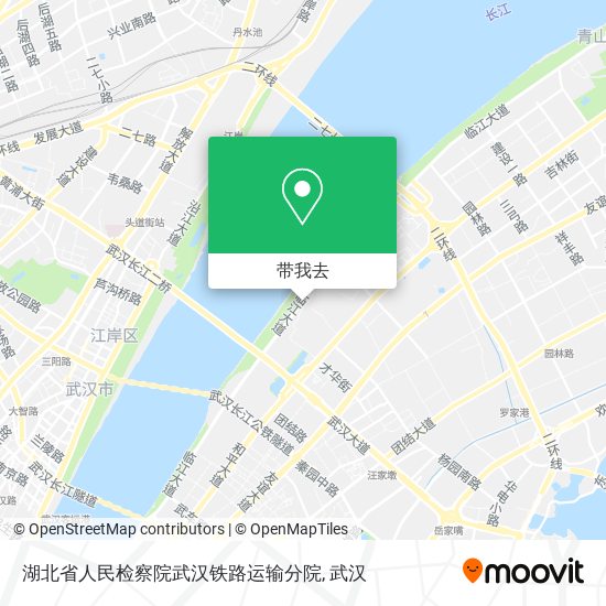 湖北省人民检察院武汉铁路运输分院地图