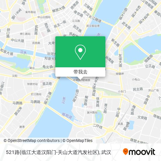 521路(临江大道汉阳门-关山大道汽发社区)地图