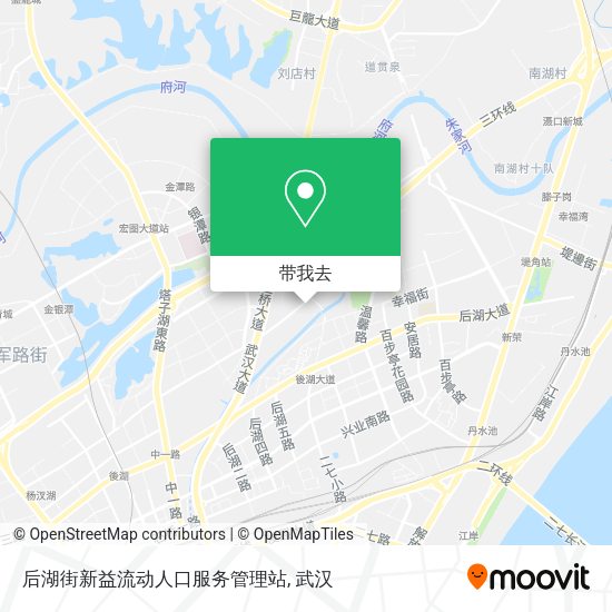 后湖街新益流动人口服务管理站地图
