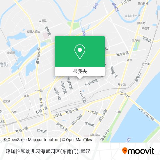 珞珈怡和幼儿园海赋园区(东南门)地图