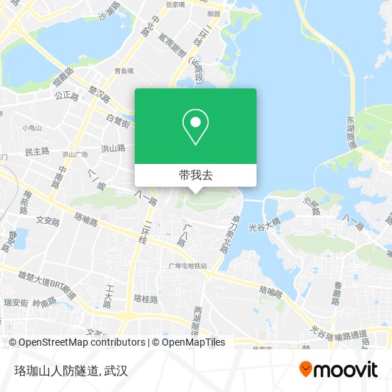 珞珈山人防隧道地图