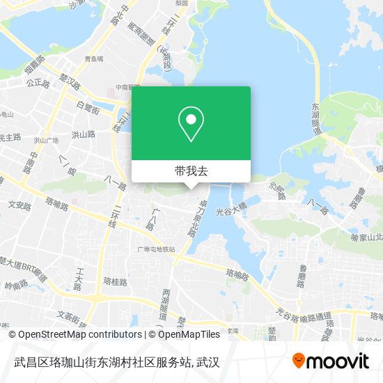 武昌区珞珈山街东湖村社区服务站地图