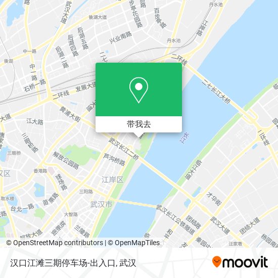 汉口江滩三期停车场-出入口地图