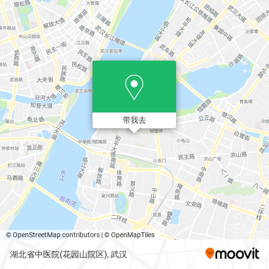 湖北省中医院(花园山院区)地图