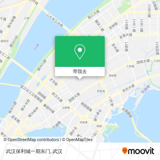 武汉保利城一期东门地图