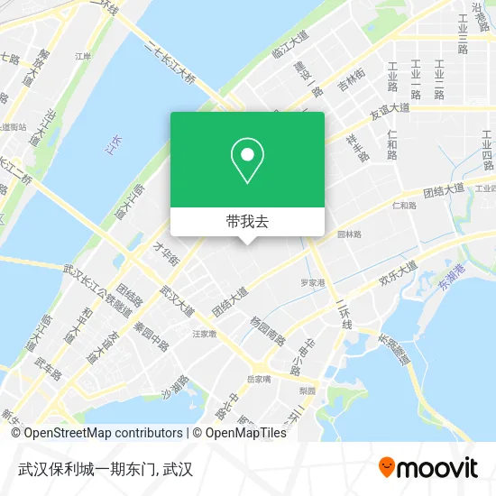 武汉保利城一期东门地图